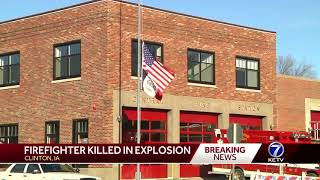 Firefighter killed in explosion