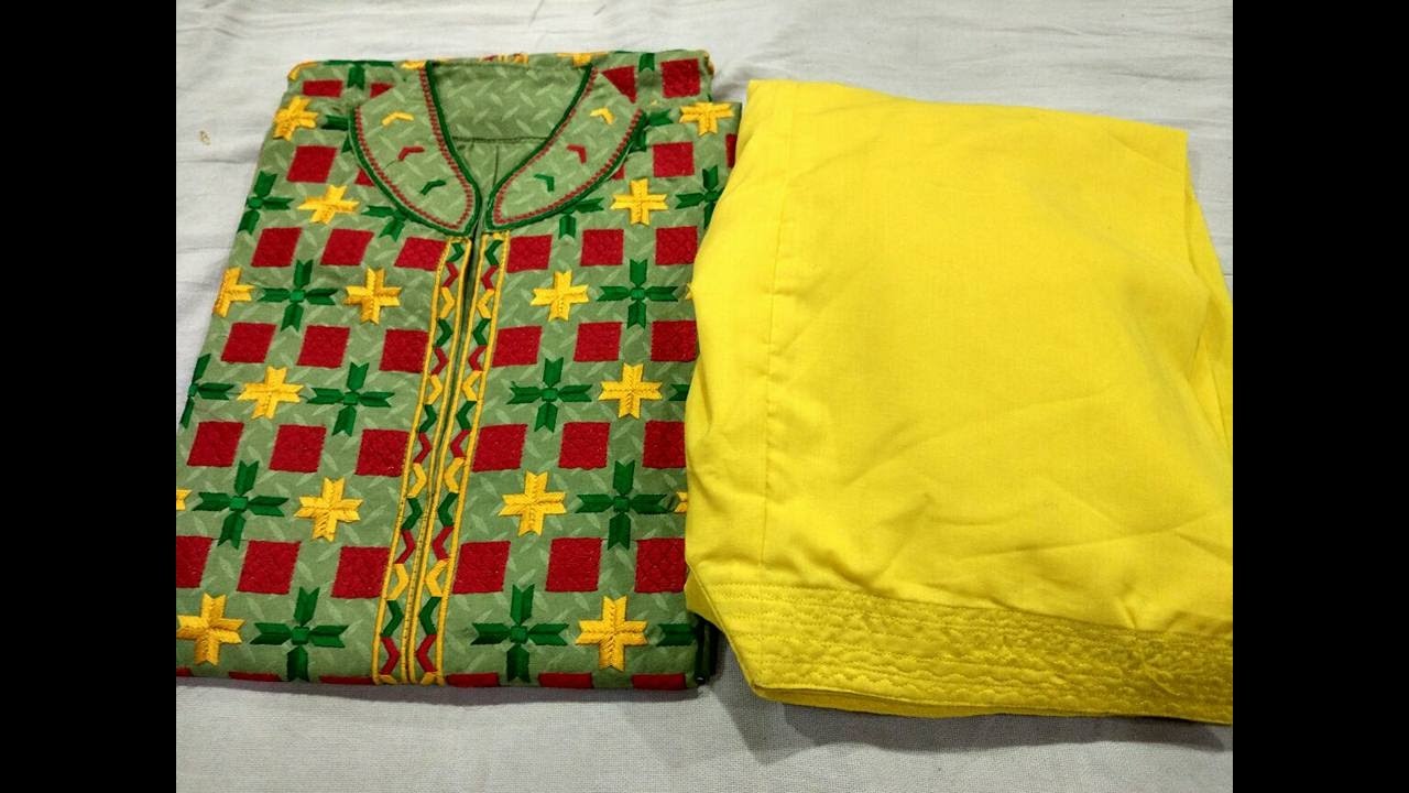 latest phulkari dress - YouTube