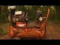 Restoration Rusty Old Vintage Air Compressor Machine | Restore Damaged Old Classic Air Compressor