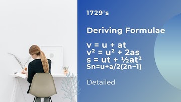 Deriving formulae for a body moving with uniform acceleration along a straight line || 1729.