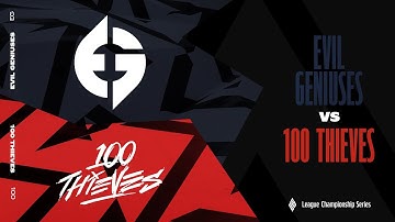 EG vs. 100 - Week 8 Day 3 | LCS Spring Split | Evil Geniuses vs. 100 Thieves (2023)