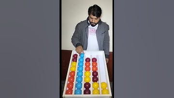 Fun & Chaos: Color Ball Sorting Challenge 🟢🔴🟡🔵 | Fun Games #game #satisfying #shorts #cubepuzzle