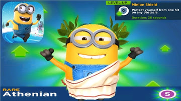Despicable Me Minion Rush Athenian Level Up Costume fullscreen gameplay walkthrough ios / android