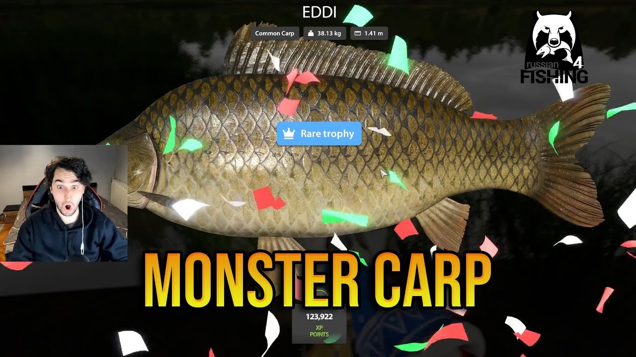 CAUGHT MY BIGGEST COMMON CARP - RUSSIAN FISHING 4