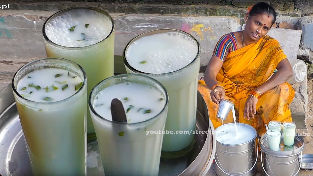 Summer Super Street Food #Salted Curry Leaves Butter Milk | STREET FOOD