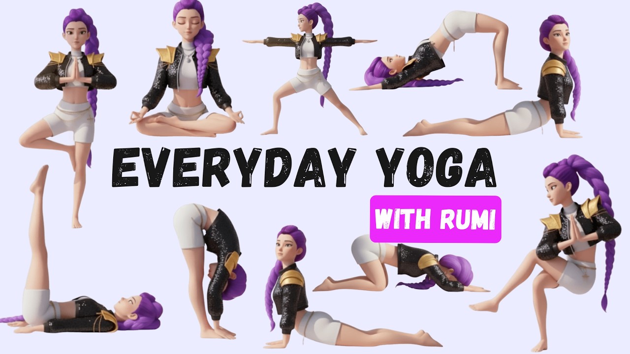 Morning Yoga with Rumi | KPop Demon Hunters | Full Body Yoga for Kids