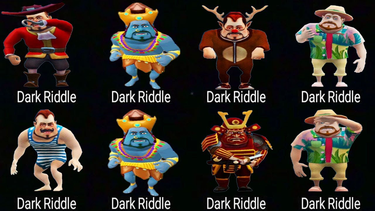 Dark Riddle - Dark Riddle Mod All Skins - Unlock Skins HAWAIIAN TOURIST ...