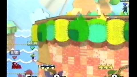 DDRKirby(ISQ) - 3-23,24-11 - SSBM - #61 - Tiny - Green(Fox) vs. Blue(Falcon) vs. Red(G&W).MPG