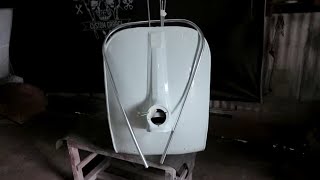 Vespa Assembling and Installing Guide Part 2 | Leg Shield and Headstock