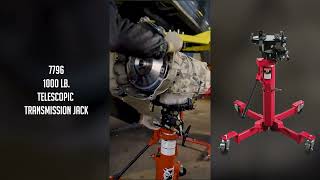 SUNEX® Tools | 7796 | 1000-pound Air and Hydraulic Telescopic Transmission Jack
