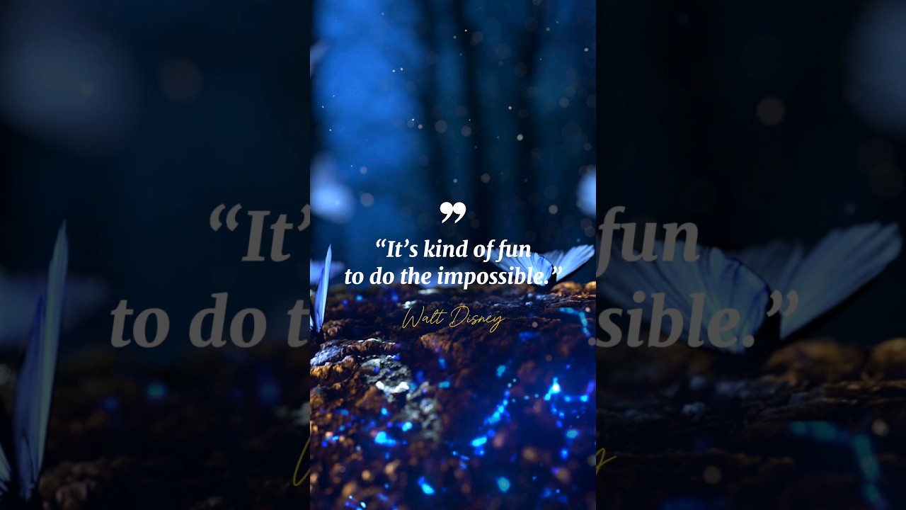 “It’s kind of fun to do the impossible.”  