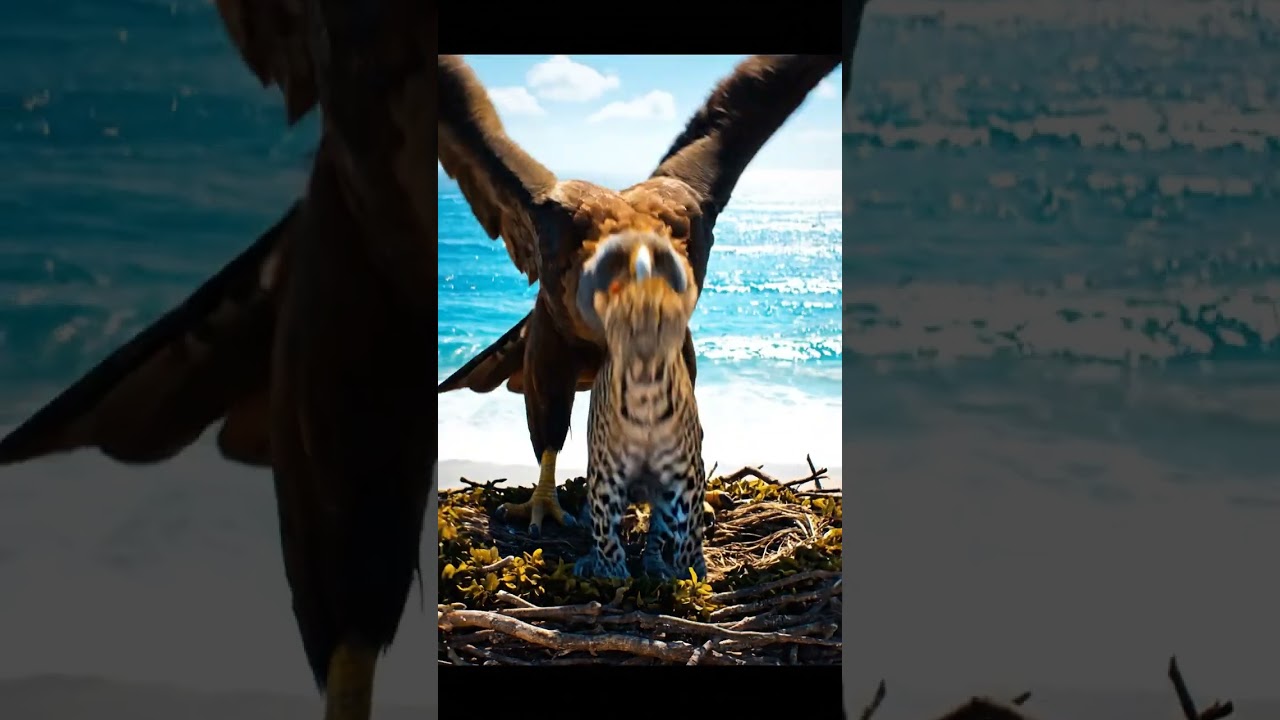 Can the leopard withstand the fury of the terror bird? 🦅🐆💥