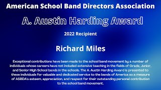 A. Austin Harding Award presentation, ASBDA 2022 National Convention