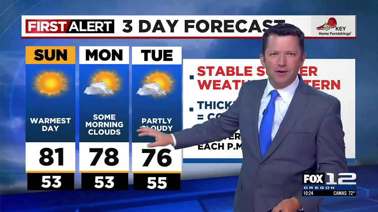First Alert Saturday evening FOX 12 weather forecast (6/24) - YouTube