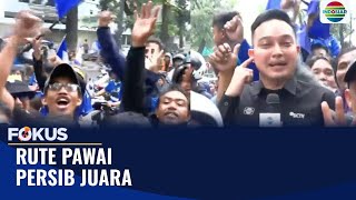 Ribuan Bobotoh Antusias Ikuti Pawai Rayakan Persib Juara Liga 1  Fokus
