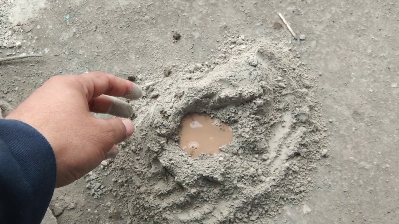 Cement sealant. seal pipes in industry with the help of cement. YouTube