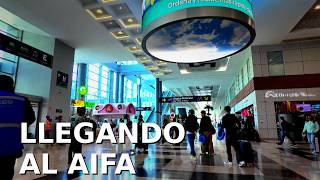 Aterrizando En El Aifa Recorrido Desde El Avion Hasta Subir Al Mexibus Para Llegar A Cdmx