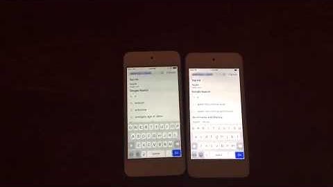 iOS 8.3 VS iOS 9 on iPod touch 5th Generation - (Speed Test)