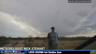 Live Fort Stockton Storm Chasing as it happened - 05/27/2025