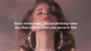 Video thumbnail of "Lana Del Rey - Bartender (lyrics)"
