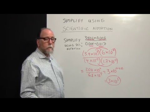 Simplify Using Scientific Notation - YouTube