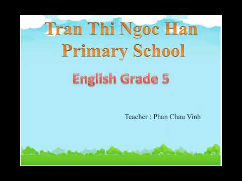 Tuần 21 - Môn anh văn - Khối 5 - Thứ 6 ngày 27 tháng 3 năm 2020