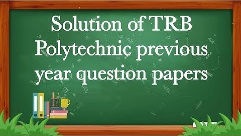 Maths TRB Polytechnic 2017 Solution|| TRB Polytechnic previous year question papers||TRB Polytechnic