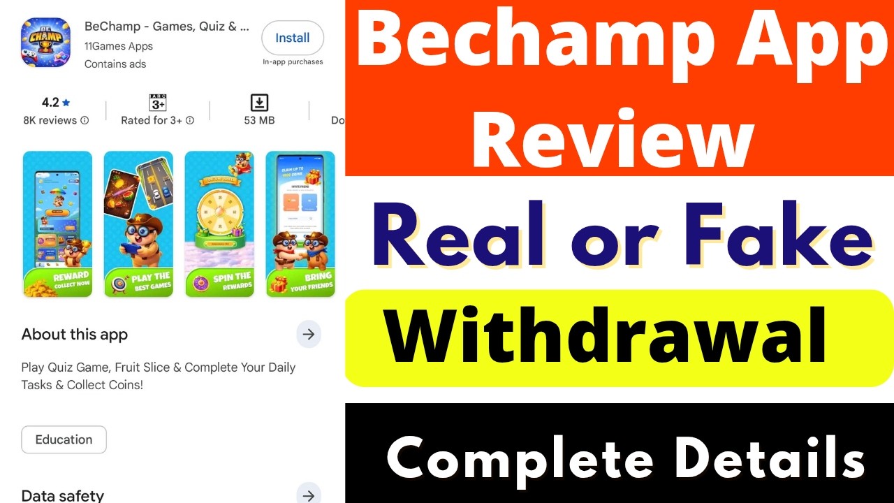 BeChamp App Real or Fake | BeChamp App Withdrawal | BeChamp App Review ...