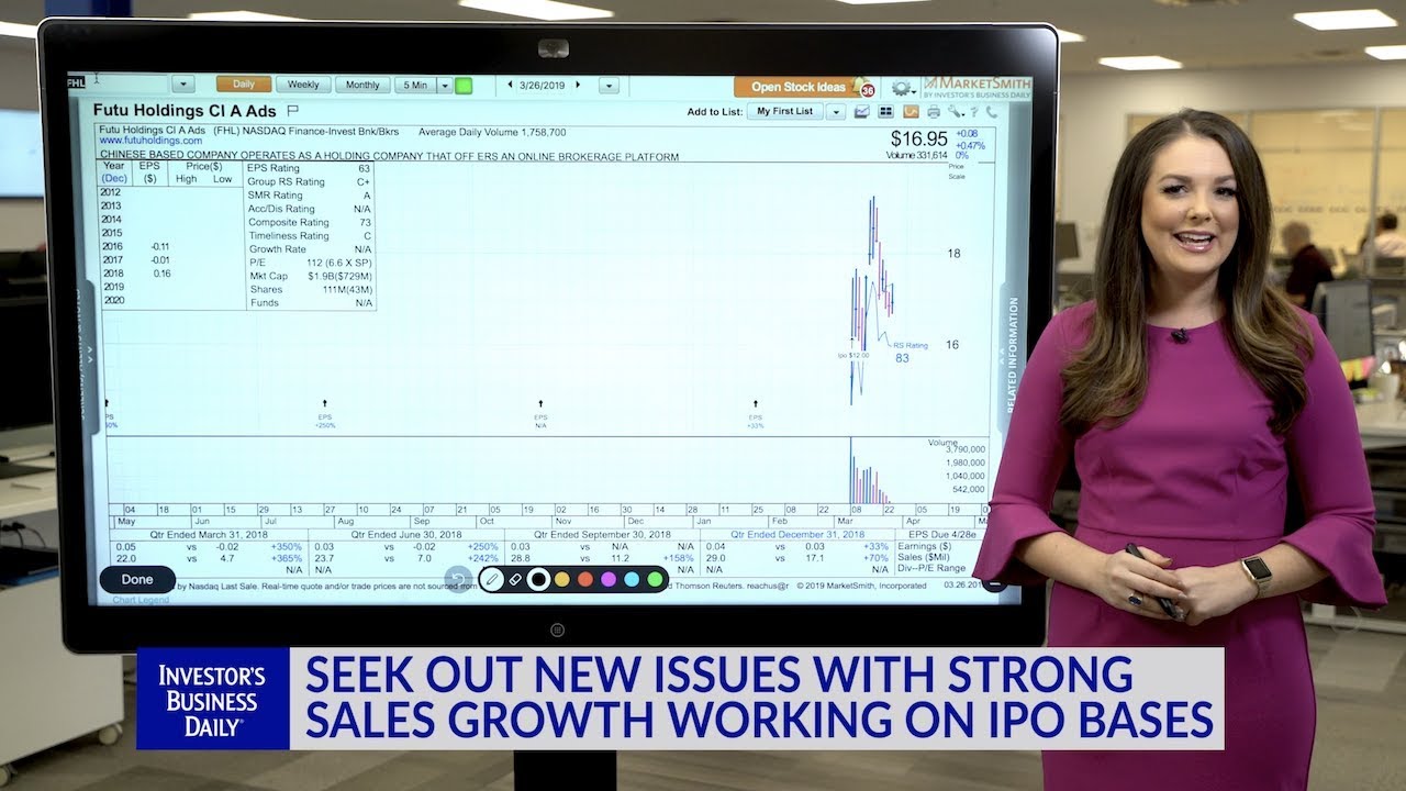Technical Analysis: Seek Out New Issues With Strong Sales Growth Working On IPO Bases