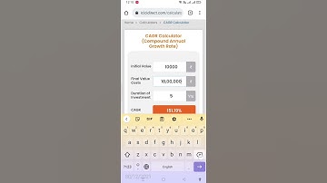 Calculate CAGR online with ICICI direct