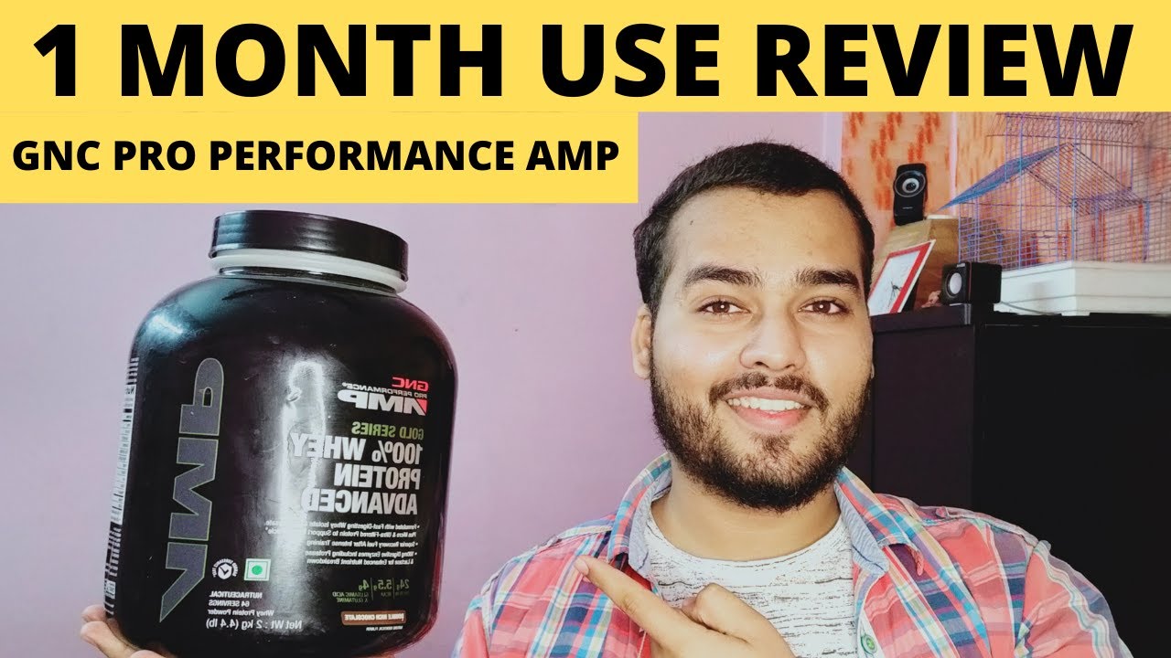 GNC PRO PERFORMACE AMP | 1 Month review | Protein powder review| BIG FIT |