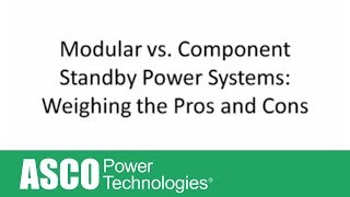 Modular Vs Component Standby