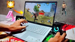 How to play free fire game in Intel core i5 and 10th generation laptops with handcam gameplay 