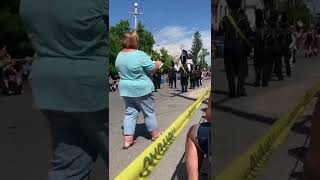 Heuvelton N Y High school marching band Fourth of July parade Morristown New York￼ 7/4/22￼