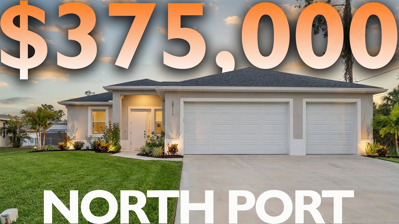 Почему в этом новом доме в Норт-Порте есть редкий гараж на 3 машины?