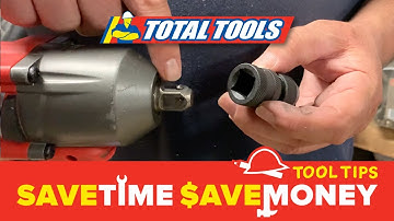 Milwaukee 1/2-Drive Socket to 1/4-Hex Quick Change Adaptor - Shockwave