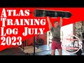 The atlas strength shop member training log july 2023