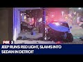 Suspected drunk driver jailed after Detroit crash