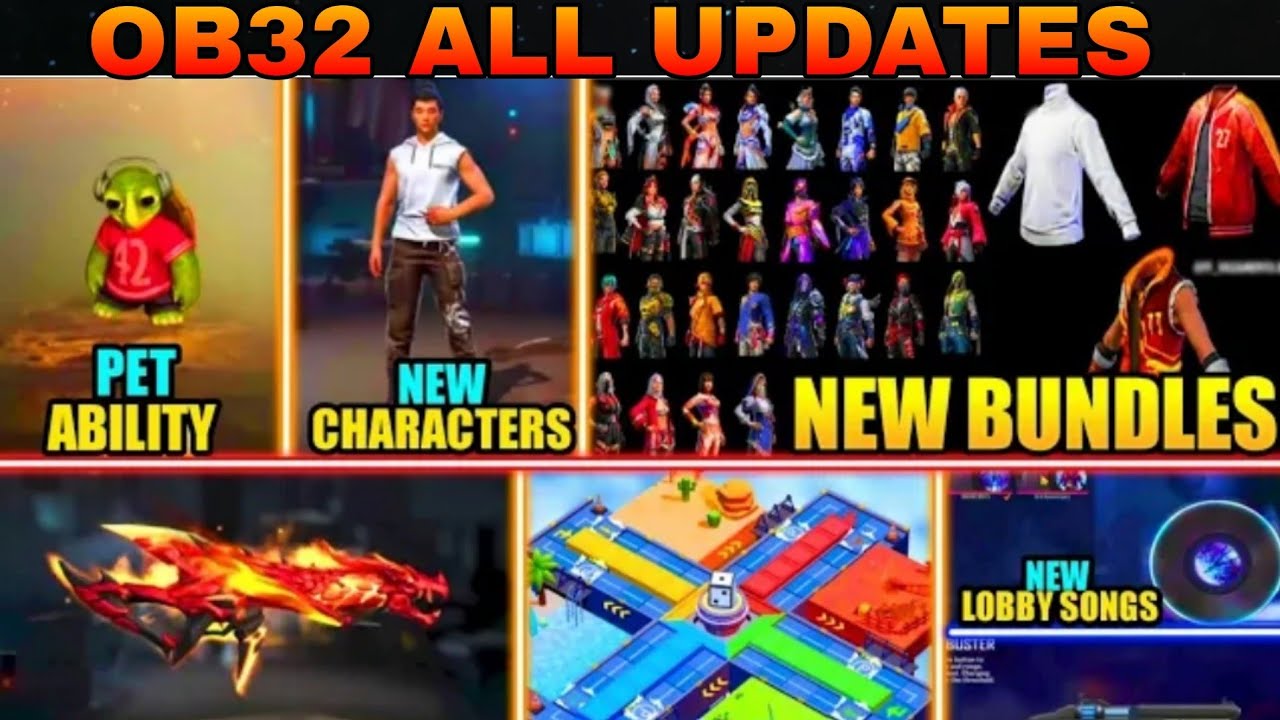 OB32 all updates in free fire | ob32 full details 