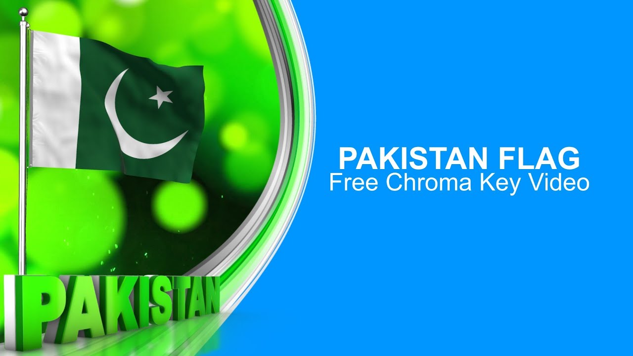 Pakistan Flag Free Chroma Key Video | 3D Animated Pakistan Flag