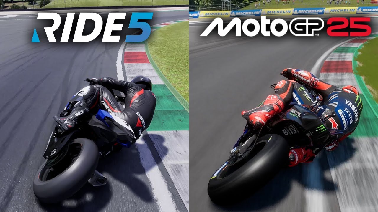 RIDE 5 vs MotoGP 25 | Gameplay Comparison