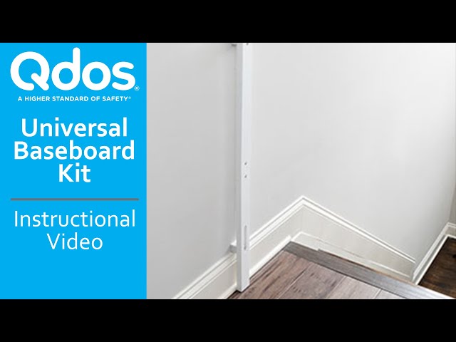 Qdos Baseboard Kit White Single Qdos Pressure-Mount Baseboard ...