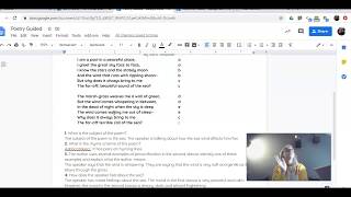 Poetry Structure Notes