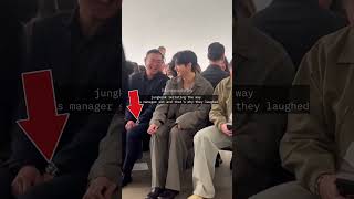 Jungkook Imitating The Way His Manager Sat And Thats Why They Laughed