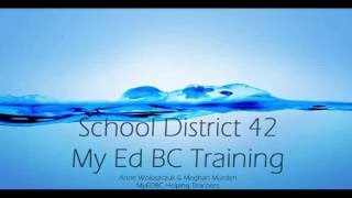 MyEdBC MyClass - Secondary Parents