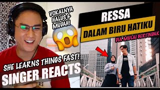 DALAM BIRU HATIKU - RESSA (DIPOPULERKAN NIKE ARDILLA) | SINGER REACTION