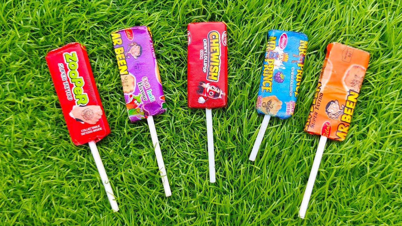 Lollipops Unpacking ASMR 🍭 Chupa Chups Big Babol, Alpenliebe Lollipop, Watermelon Lollipop