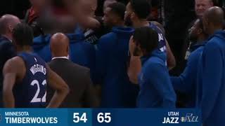 Taj Gibson goes after the ref after he get called for foul