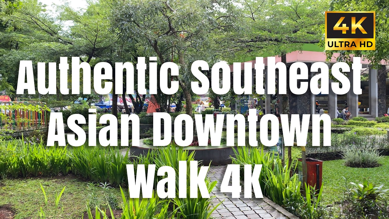 Public Square Walk 4K | Authentic Pedestrian Atmosphere