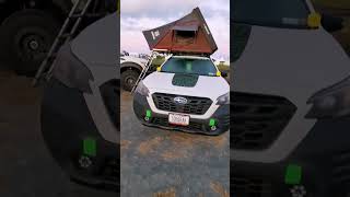 Subaru Outback With A Rooftop Tent
